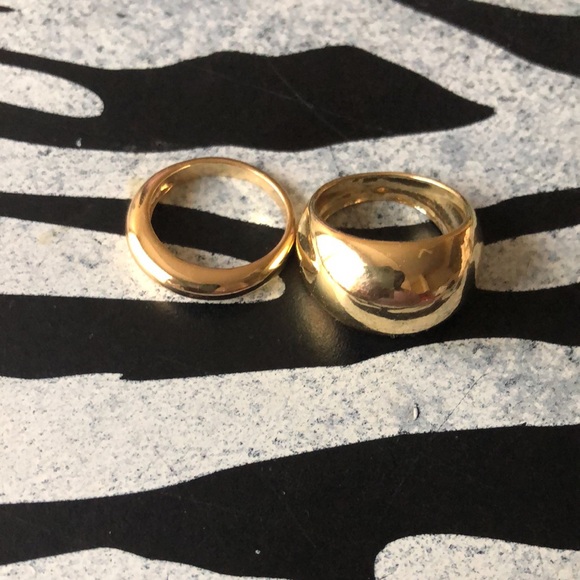 Gold Sculptural Rings(2) - Picture 10 of 15